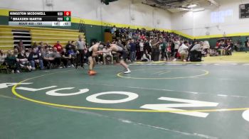 150 lbs Cons. Round 3 - Braxden Martin, Perkins vs Kingston McDowell, Medina