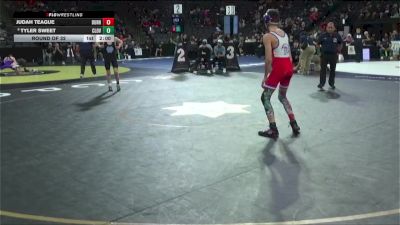 106 lbs Round Of 32 - Judah Teague, Durham (NS) vs Tyler Sweet, Clovis North (CS)