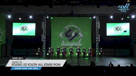 Studio 22 - Studio 22 Youth All Stars Pom [2023 Youth - Pom - Small Day 2] 2023 ASC Schaumburg Showdown & CSG Schaumburg Dance Grand Nationals