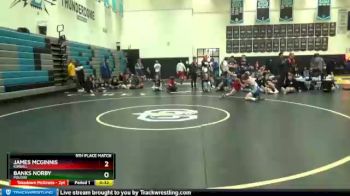 132 lbs 5th Place Match - James McGinnis, Kimball vs Banks Norby, Poudre