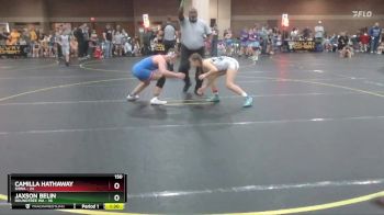 150 lbs Round 2 (4 Team) - Jaxson Belin, Roundtree WA vs Camilla Hathaway, SHWA