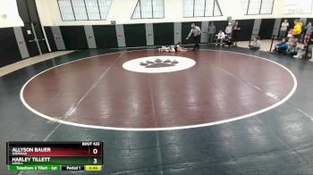 105 lbs Cons. Round 4 - Harley Tillett, Lovell vs Allyson Bauer, Sheridan