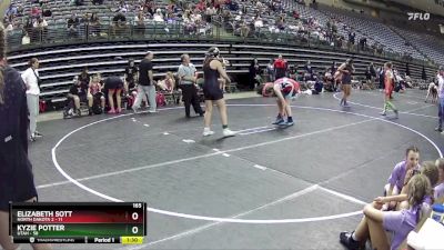 165 lbs Round 5 (6 Team) - Kyzie Potter, Utah vs Elizabeth Sott, North Dakota 2