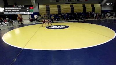 141 lbs Cons. Semi - Braden Henderson, Noke Wrestling RTC vs Andrew Pimental, Washington & Lee