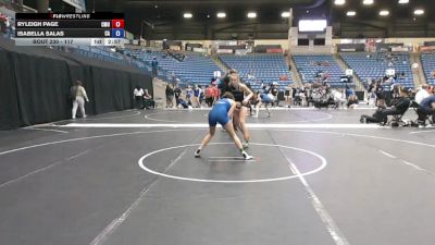 117 lbs Cons. Round 5 - Isabella Salas, Carl Albert vs Ryleigh Page, Central Methodist University