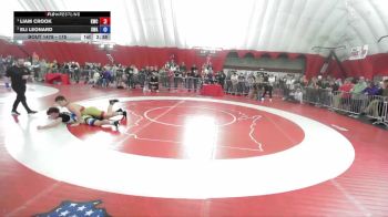 175 lbs 1st Place Match - Liam Crook, Kaukauna Wrestling Club vs Eli Leonard, Sarbacker Wrestling Academy