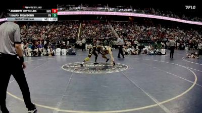 1A 150 lbs Quarterfinal - Isaiah Mewborn, Pamlico County High School vs Andrew Reynolds, Hayesville High School