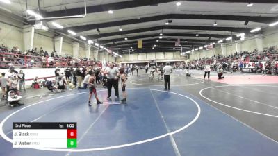 85 lbs 3rd Place - Jace Black, Stout Wr Acd vs Jarrod Weber, Stout Wr Acd