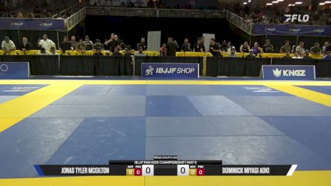 Jonas Tyler McGilton vs Dominick Miyagi Aoki 2026 Pan Kids Jiu-Jitsu IBJJF Championship