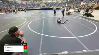 46 lbs Rr Rnd 3 - Wyatt Bland, La Familia New Mexico vs Landon Khan, Bear Cave WC
