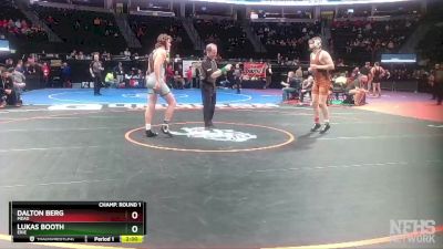 175-4A Champ. Round 1 - Lukas Booth, Erie vs Dalton Berg, Mead