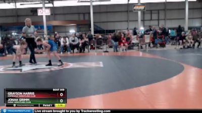 70 lbs Champ. Round 1 - Grayson Harris, Homedale Wrestling Club vs Jonah Grimm, Hawk Wrestling Club