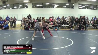 105 lbs Cons. Round 4 - Dominic Zygmuntowski, Whitehall Vikings WC vs Lennon Nesbit, Wayland WC