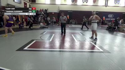 285 lbs Semifinal - Eaghan Fleshman, Alburnett vs Cary Cox, Pleasant Valley