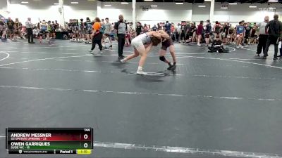 144 lbs Round 5 (6 Team) - Andrew Messner, U2 Upstate Uprising vs Owen Garriques, Suzie WC