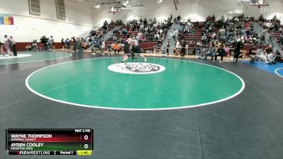 285 lbs Cons. Round 2 - Ayden Cooley, Mountain View vs Wayne Thompson, Natrona County