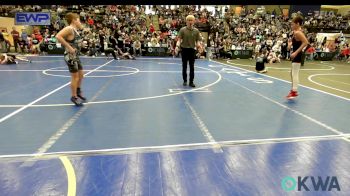 85 lbs Round Of 16 - Jett Pratt, Geary Youth Wrestling vs Reid Botchlet, Choctaw Ironman Youth Wrestling