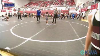 52 lbs Round Of 16 - Easton Lee, Red Ryder Wrestling Club vs Matias Chay, Harrah Little League Wrestling