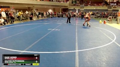 120 lbs 1st Place Match - Dalton Hutchinson, Grand Rapids vs Gage Weber, Detroit Lakes