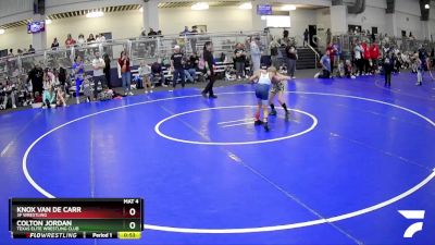 61 lbs Champ. Round 1 - Colton Jordan, Texas Elite Wrestling Club vs Knox Van De Carr, 3F Wrestling
