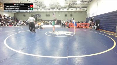 155 lbs Cons. Round 2 - Gwenna Mitchell, Temescal Canyon vs Shelby Colwell, Aliso Niguel
