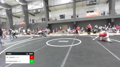 175 lbs Semifinal - Will Lowery, Team Aggression vs Beau Chartrand, Coast Wrestling
