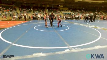 52 lbs Round Of 16 - Jaymes Laning, Cabot Wrestling Club vs Cannon Francis, Team Tulsa Wrestling Club