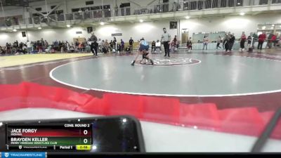 87 lbs Cons. Round 2 - Brayden Keller, Perry Meridian Wrestling Club vs Jace Forgy, Indiana