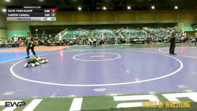 37 lbs 3rd Place - Olive Yang-Elson, Summit Wrestling Academy vs Canton Cargill, OKWA