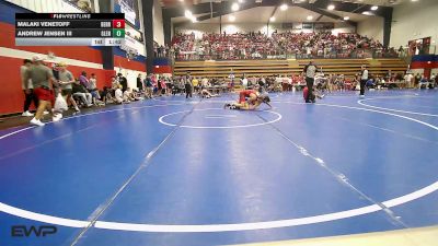 132 lbs Round Of 16 - Malaki Venetoff, Berryhill High School vs Andrew Jensen III, Glenpool