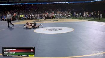 D4-165 lbs Cons. Round 1 - Aidan Fisher, Eau Claire HS vs Connar Rudy, Reading HS