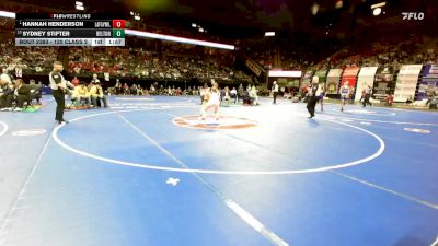 120 Class 2 lbs 1st Place Match - Hannah Henderson, Lafayette (Wildwood) vs Sydney Stifter, Belton