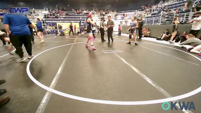 138 lbs Rr Rnd 4 - Cadence Carter, Vinita Kids Wrestling vs Keely Williams, Lady Outlaw Wrestling Academy