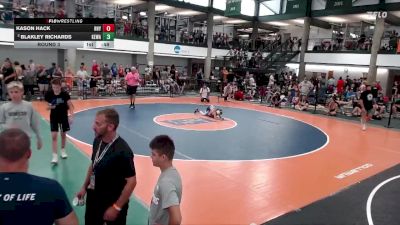 60-66 lbs Round 3 - Blakley Richards, Sandwich Wrestling Club vs Kason Hack, Frankfort Gladiators