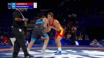 82 kg Quarterfinal - Mykyta Alieksieiev, UKR vs Mikhail Khachaturau, BLR