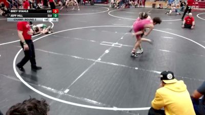 132 lbs Champ. Round 2 - Brey Stahle, Idaho Gold Wrestling Club vs Jeff Hill, Idaho