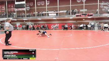 107 lbs Semifinal - Myriam Riley, Blackfoot High School vs Alena Messerli, West Jefferson