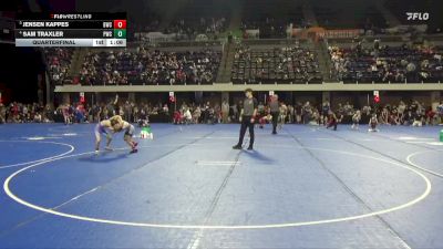 65 lbs Quarterfinal - Sam Traxler, Pinnacle Wrestling Club vs Jensen Kappes, Bison Wrestling Club