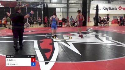 72 kg Consi Of 16 #1 - Anthony Bahl, Indiana RTC vs Garrett Lyons, University Of Central Missouri