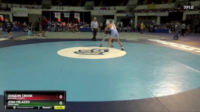 132 Elite Varsity Cons. Round 5 - Joaquin Crook, Baldwin County vs Josh Milazzo, Spain Park