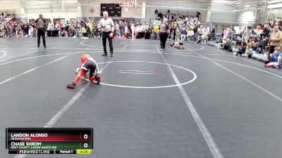 45 lbs Cons. Semi - Chase Shrom, Kent County Junior Wrestling vs Landon Alonso, Headhunters