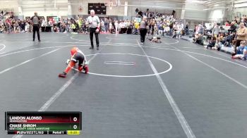 45 lbs Cons. Semi - Chase Shrom, Kent County Junior Wrestling vs Landon Alonso, Headhunters