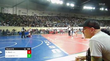 92 lbs Round Of 16 - Bailey Ward, Ponca City Wrestling vs Jaylyn Lazzerini, Team Tulsa Wrestling Club