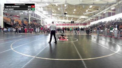114 lbs Round Of 16 - Skyla Koerner, North Andover vs Bae Derby, Newton North
