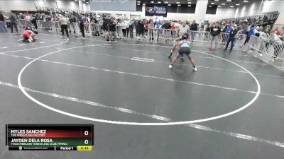 132 lbs Cons. Round 4 - Jayden Dela Rosa, Titan Mercury Wrestling Club (TMWC) vs Myles Sanchez, The Wrestling Factory