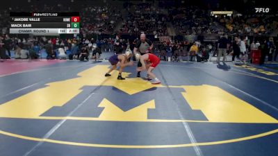 4A 106 lbs Champ. Round 1 - Jakobe Valle, Homedale vs Mack Bair, Snake River