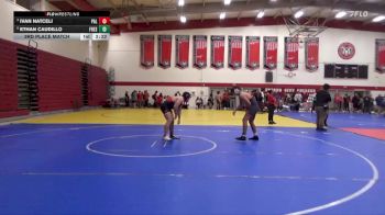 174 lbs 3rd Place Match - Ethan Caudillo, Fresno City College vs Ivan Natceli, Palomar College