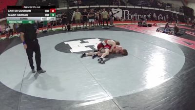 138 lbs Semis - Carter Goodwin, Utah vs Glade Harman, Utah