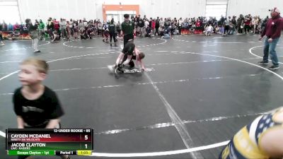 85 lbs Quarterfinal - Jacob Clayton, LWC: Raiders vs Cayden McDaniel, Ninety Six Wildcats