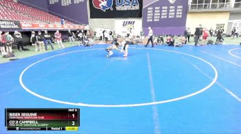 120 lbs Semifinal - Rider Seguine, Team Idaho Wrestling Club vs Co`ji Campbell, Toss Em Up Wrestling Academy